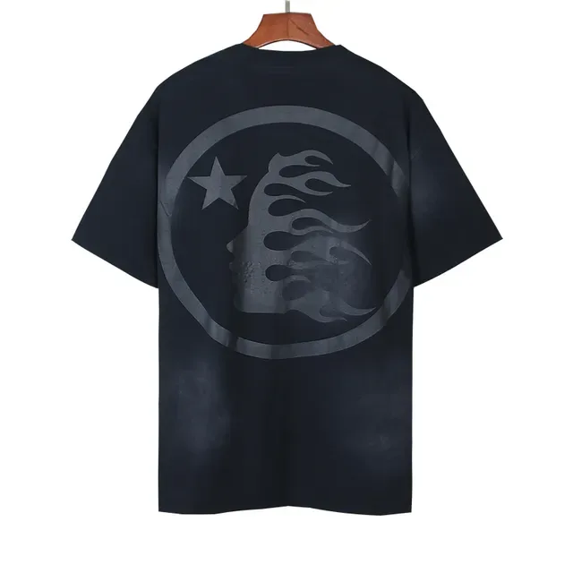 Camiseta Hellstar negra oversized con estampado gráfico 6