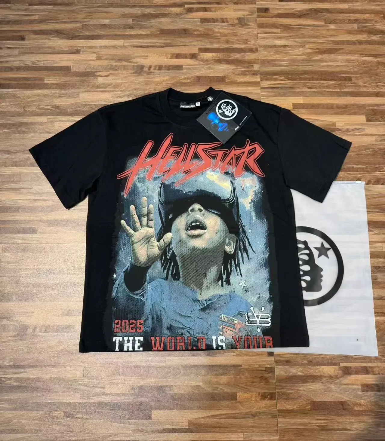 Hellstar 图案印花宽松T恤 3