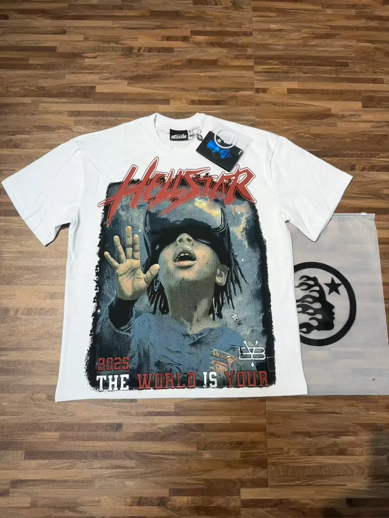 Hellstar 图案印花宽松T恤 5