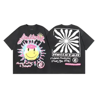Hellstar Oversized Double-Sided Graphic Print Black T-Shirt