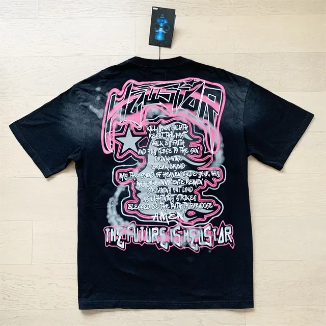 Hellstar Oversized Graphic Print Black T-Shirt 8