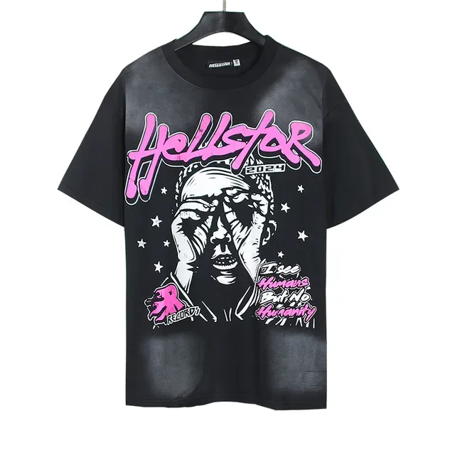 Hellstar Oversized Graphic Print Black T-Shirt 5