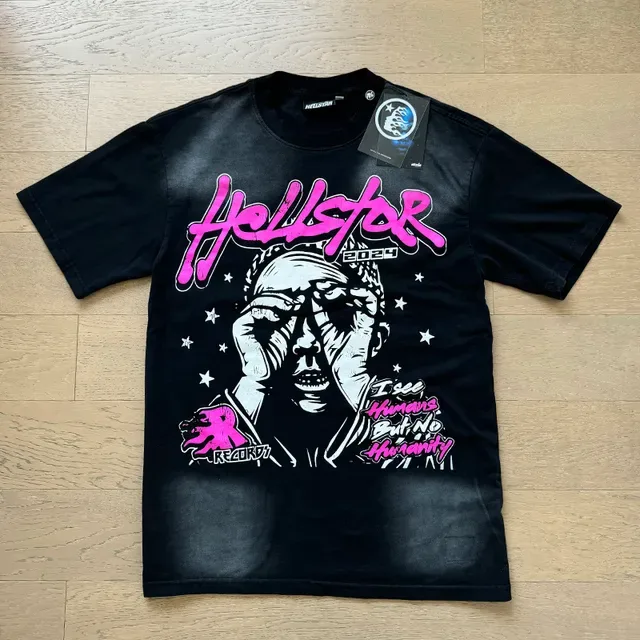 Hellstar Oversized Graphic Print Black T-Shirt 7