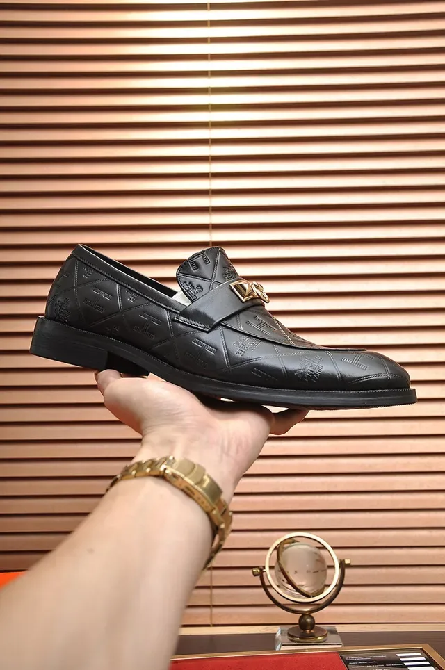 Hermès Oran 黑色绗缝H图案金马衔扣乐福鞋 7