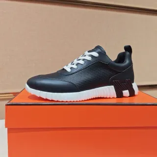 Hermès Oran Sneaker 黑白生活方式运动鞋
