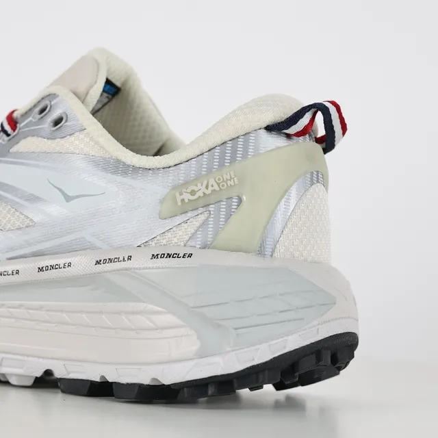 Hoka Mafate Speed فضي أحمر أزرق بحري أحذية جري 4