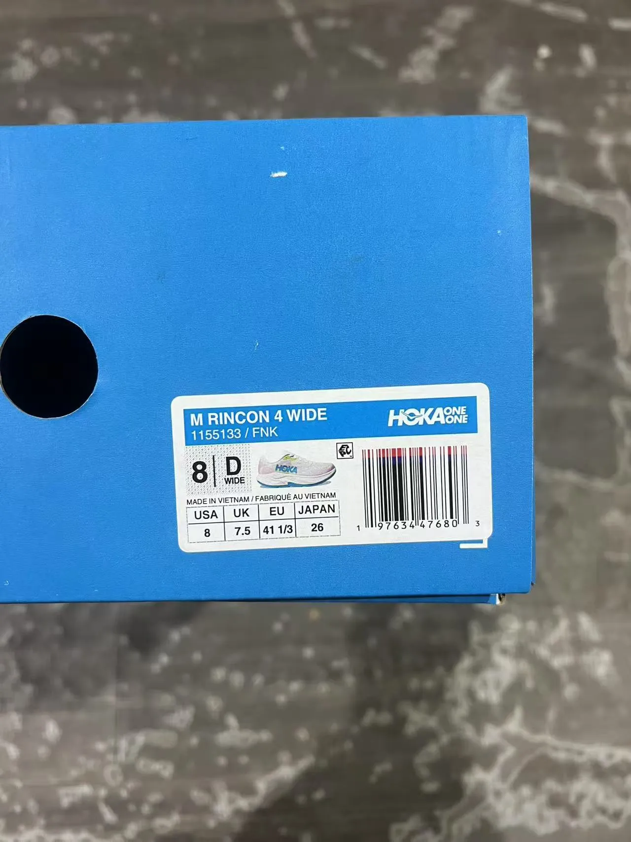 Hoka গোলাপি নীল ইঞ্জিনিয়ার্ড মেশ আপার মোটা কুশন মিডসোল রানিং শু 10