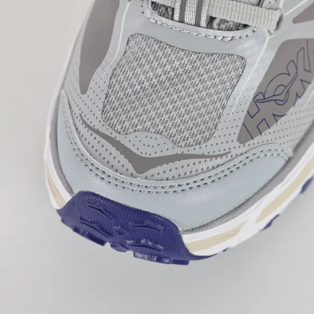 Hoka Speedgoat Gris Azul Silueta Malla Y Recubrimiento Sintético Superior Zapatillas de Running 5