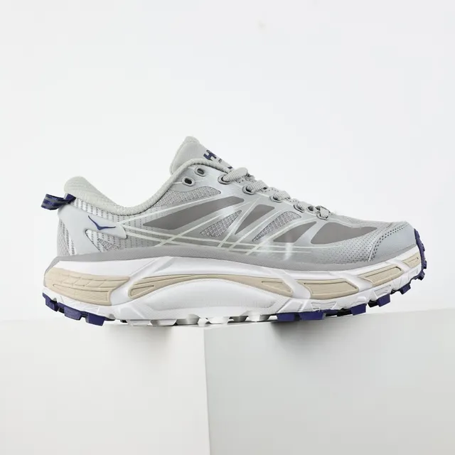 Hoka Speedgoat Gris Azul Silueta Malla Y Recubrimiento Sintético Superior Zapatillas de Running 7