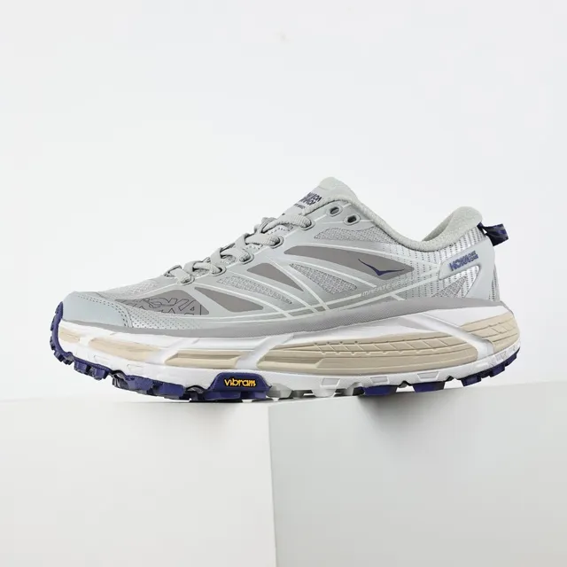 Hoka Speedgoat Gris Azul Silueta Malla Y Recubrimiento Sintético Superior Zapatillas de Running 9
