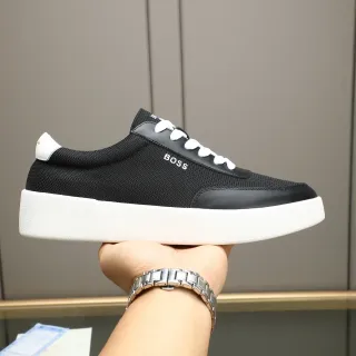 Hugo Boss Zapatillas Plataforma Lifestyle Negro Malla y Cuero