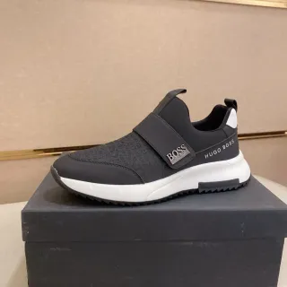 Hugo Boss 一脚穿印花黑色白色生活方式运动鞋
