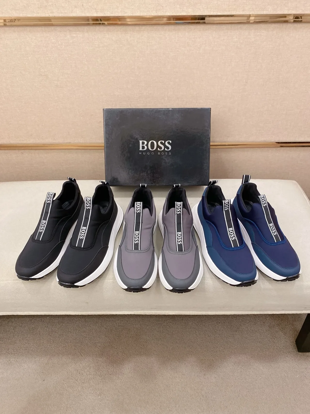 Hugo Boss Speed Trainer zapatillas lifestyle negras slip-on 2