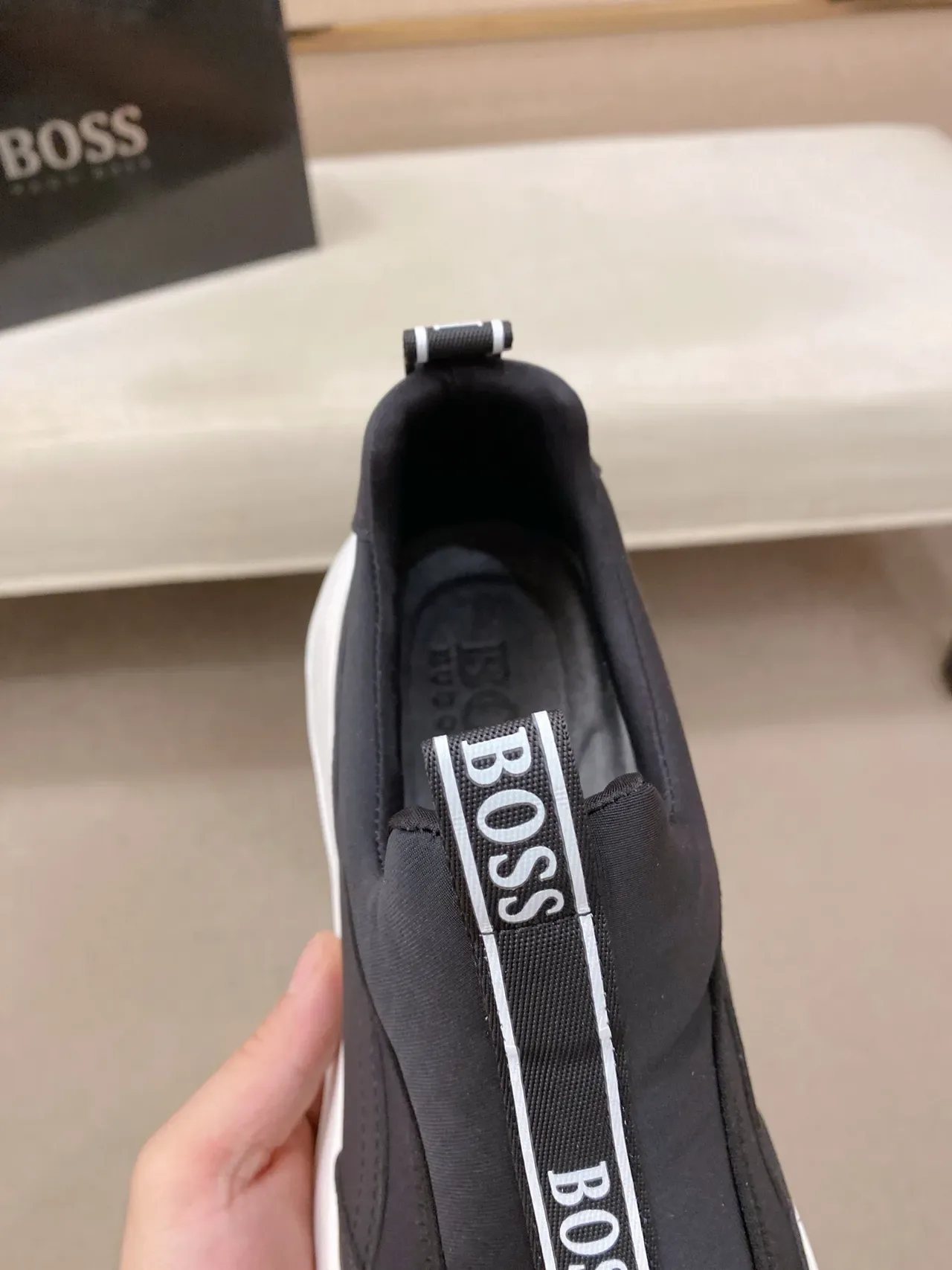 Hugo Boss Speed Trainer zapatillas lifestyle negras slip-on 4