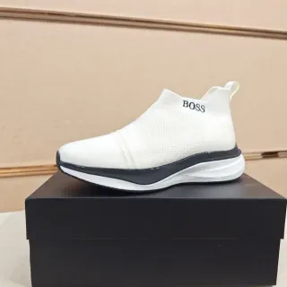 Hugo Boss 白色 袜套一脚蹬休闲运动鞋