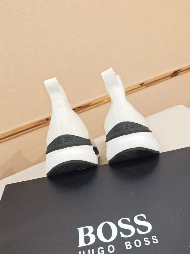 Hugo Boss 白色 袜套一脚蹬休闲运动鞋 3