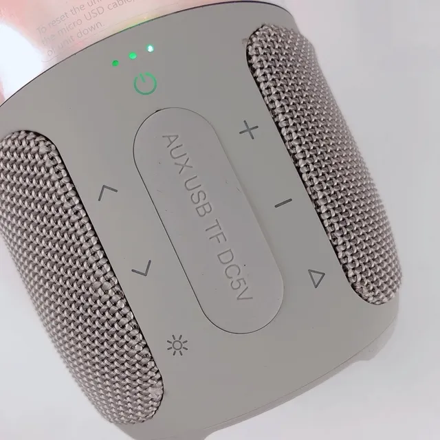 JBL أخضر أسود أسطواني شفاف مكبر صوت محمول 5