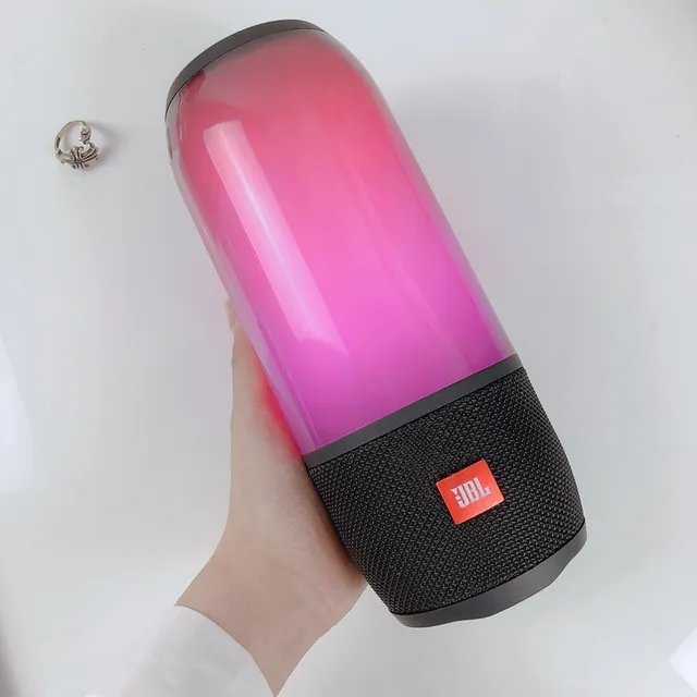 JBL أخضر أسود أسطواني شفاف مكبر صوت محمول 8