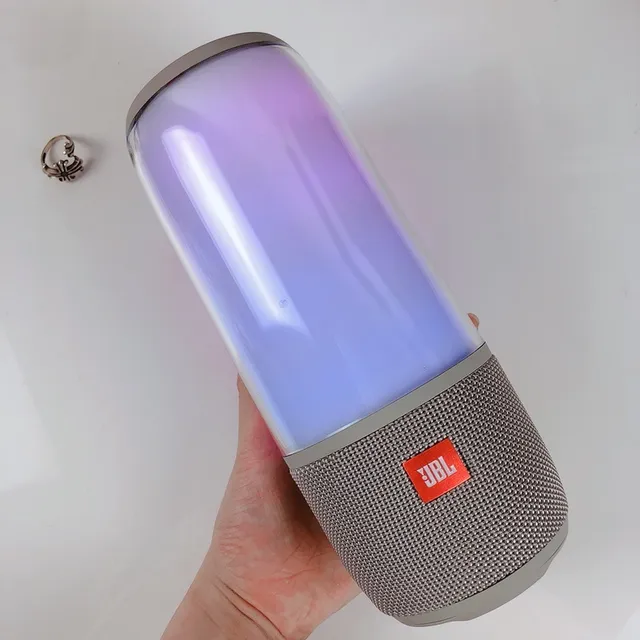 JBL أخضر أسود أسطواني شفاف مكبر صوت محمول 9