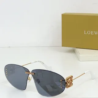 Loewe نمط زهوري بدون إطار أفياتور نظارات شمسية