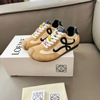 Loewe Flow Runner Beige Black Anagram Logo Lifestyle Sneakers