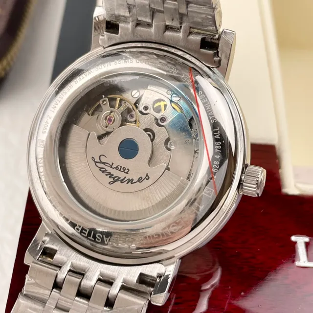 Longines Silver White Dress Stainless Steel Mechanical Watch 2