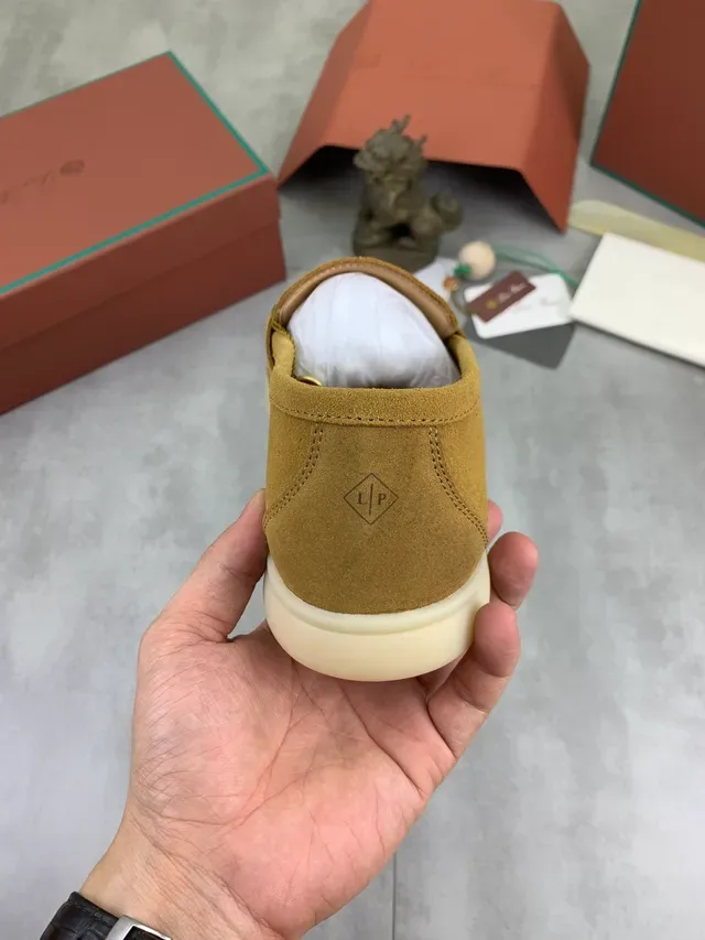 Loro Piana Penny Loafer بيج أبيض سويد حزام لوفر 3