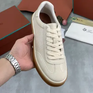 Loro Piana Perforated Suede Low-Top Lifestyle Sneaker