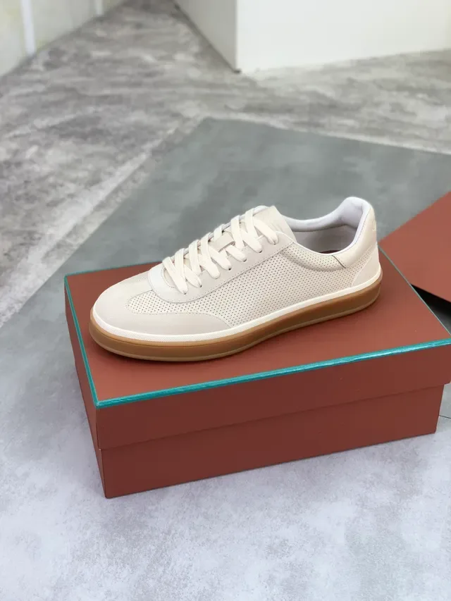 Loro Piana Baskets Lifestyle en Daim Perforé 4