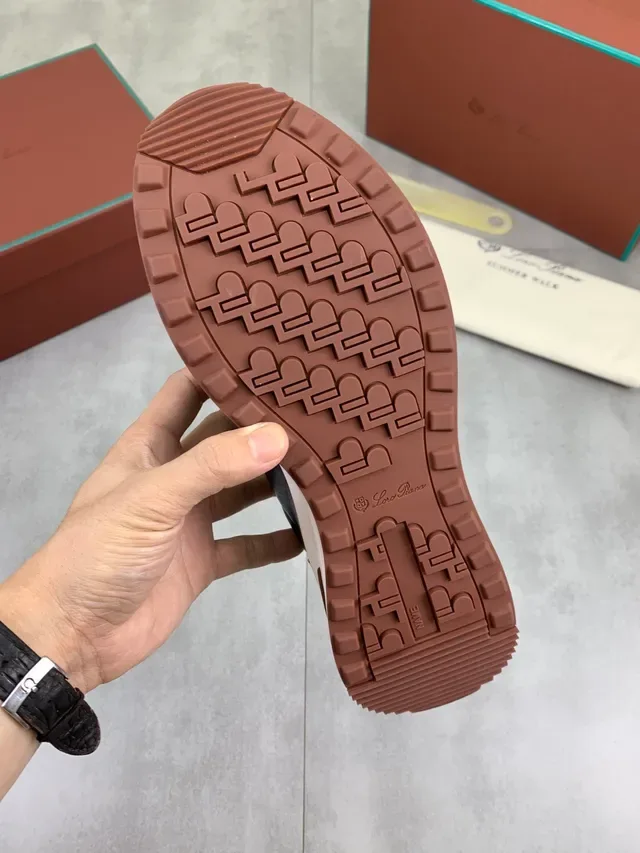لورو بيانا Summer Walk Navy حذاء رياضي جلد لايف ستايل 2