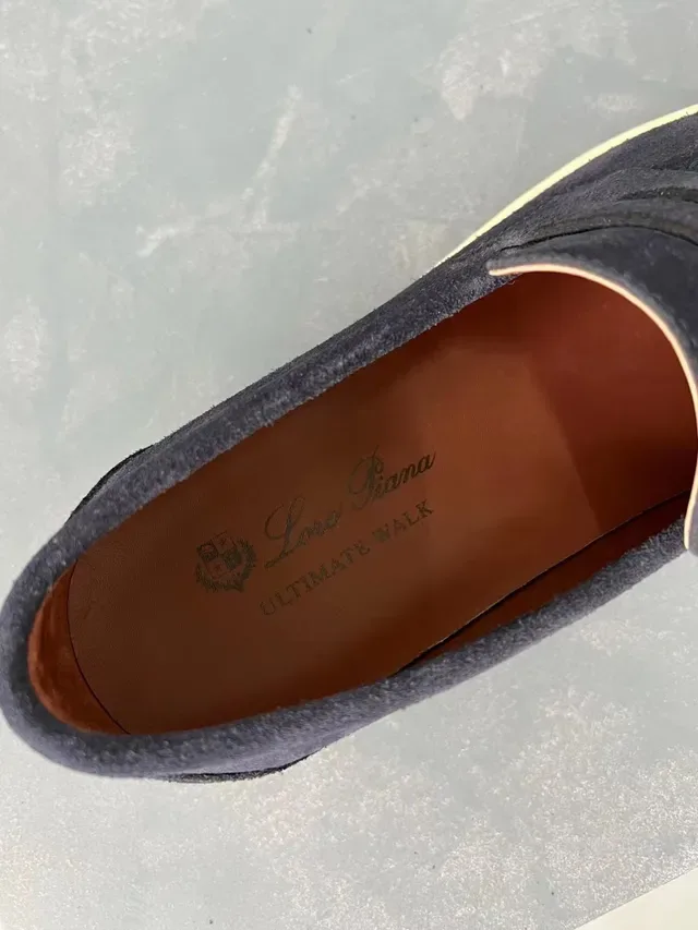 Loro Piana Ultimate Walk Mocasines Navy de Ante 3