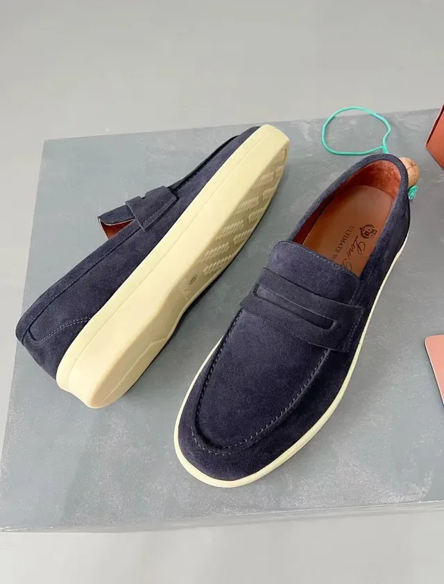 Loro Piana Ultimate Walk Mocasines Navy de Ante 4