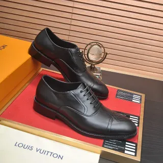 Louis Vuitton কালো ক্যাপ-টো ব্রোগ অক্সফোর্ড জুতো
