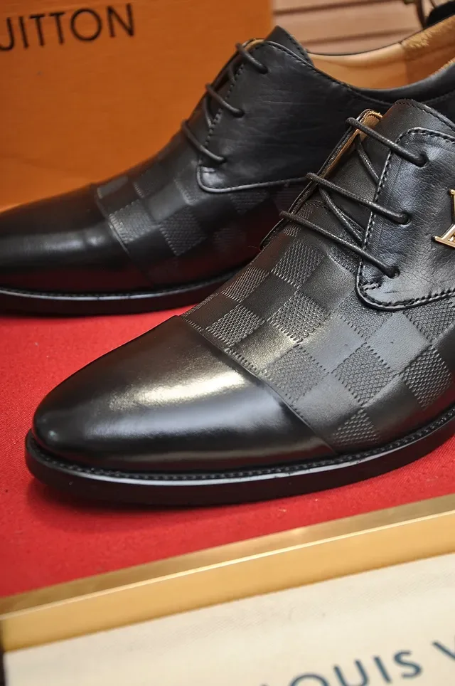 Louis Vuitton Black Damier Check Oxford Shoes 2