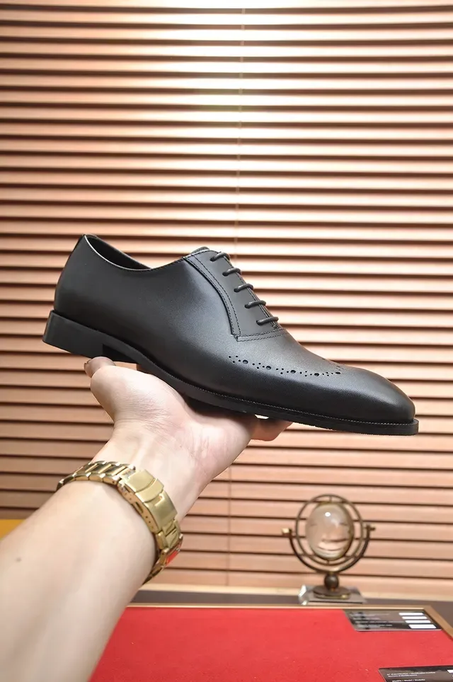 Louis Vuitton Black Wingtip Brogue Oxford Shoes 4
