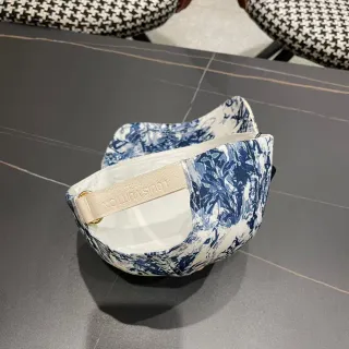 Louis Vuitton Blue and White Printed Baseball Cap