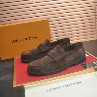 Louis Vuitton বাদামী সুয়েড পেনি লোয়ার লোয়ার্স