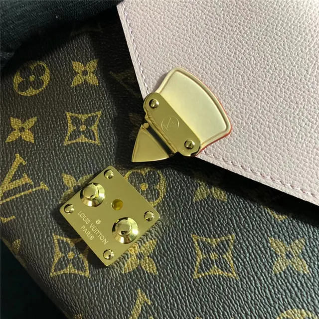 Louis Vuitton Burgundy Brown Envelope Flap Monogram Canvas Handbag 2