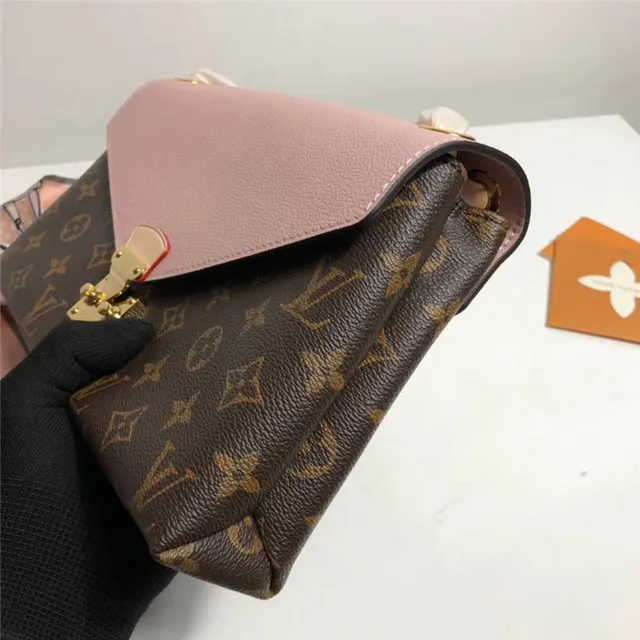 Louis Vuitton Burgundy Brown Envelope Flap Monogram Canvas Handbag 3