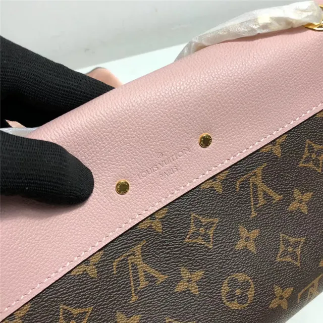 Louis Vuitton Burgundy Brown Envelope Flap Monogram Canvas Handbag 12