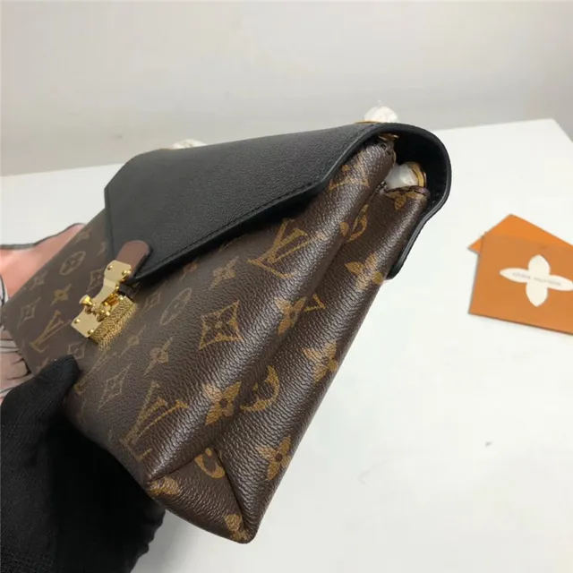 Louis Vuitton Burgundy Brown Envelope Flap Monogram Canvas Handbag 14