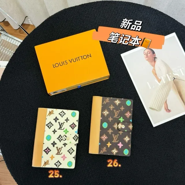 Louis Vuitton Carnet de Notes 多彩米色印花皮革边手提包 1