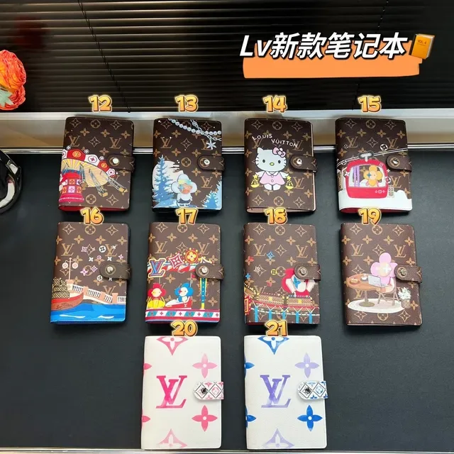 Louis Vuitton Carnet de Notes 多彩米色印花皮革边手提包 4