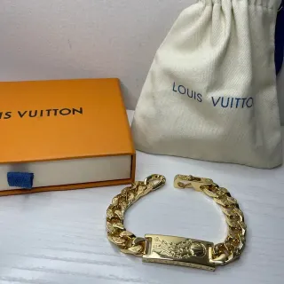 سوار Louis Vuitton Chain Reaction ذهبي اللون كيرب لينك