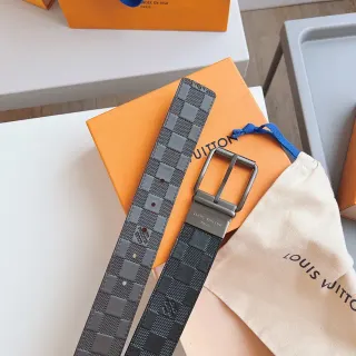 Louis Vuitton Damier Graphite Leather Belt