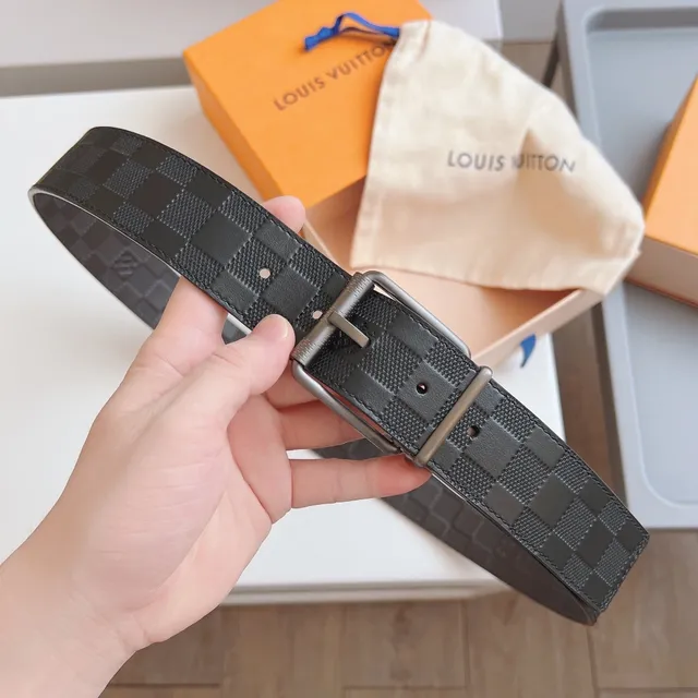 Louis Vuitton Damier Graphite Correa de cuero 3