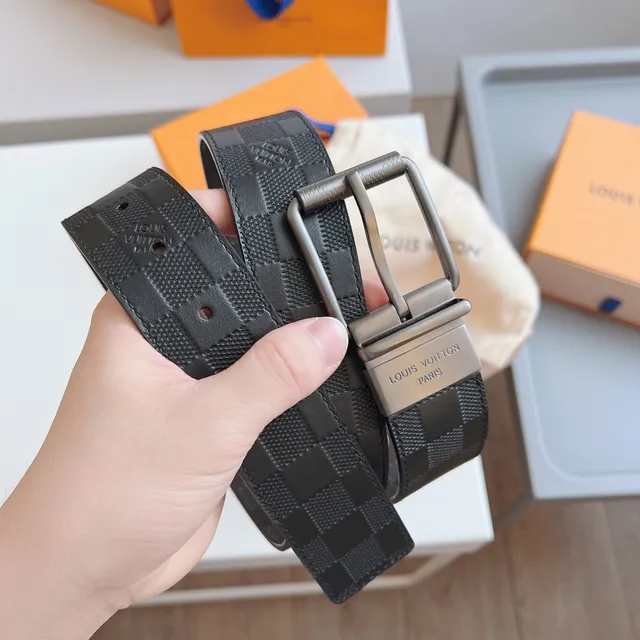 Louis Vuitton Damier Graphite Correa de cuero 4