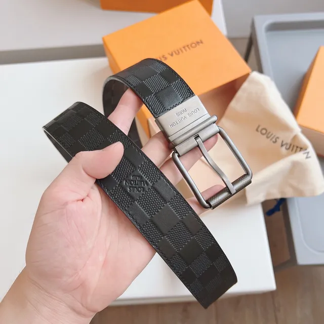 Louis Vuitton Damier Graphite Correa de cuero 8