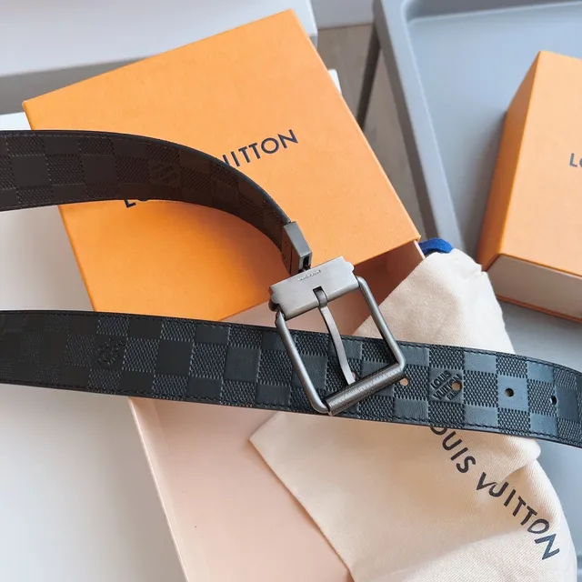 Louis Vuitton Damier Graphite Correa de cuero 9