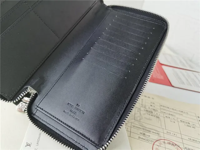 Louis Vuitton Embossed Monogram Black Long Wallet 3